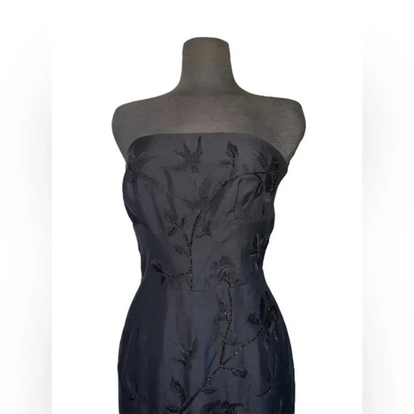Tracy Reese Silk Cocktail Dress Black Sz 8 - Picture 7 of 8